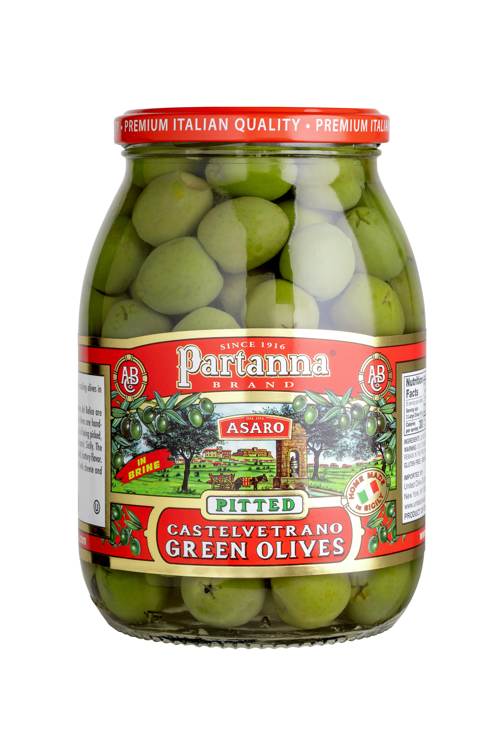 Partanna Castelvetrano Green Pitted Olives