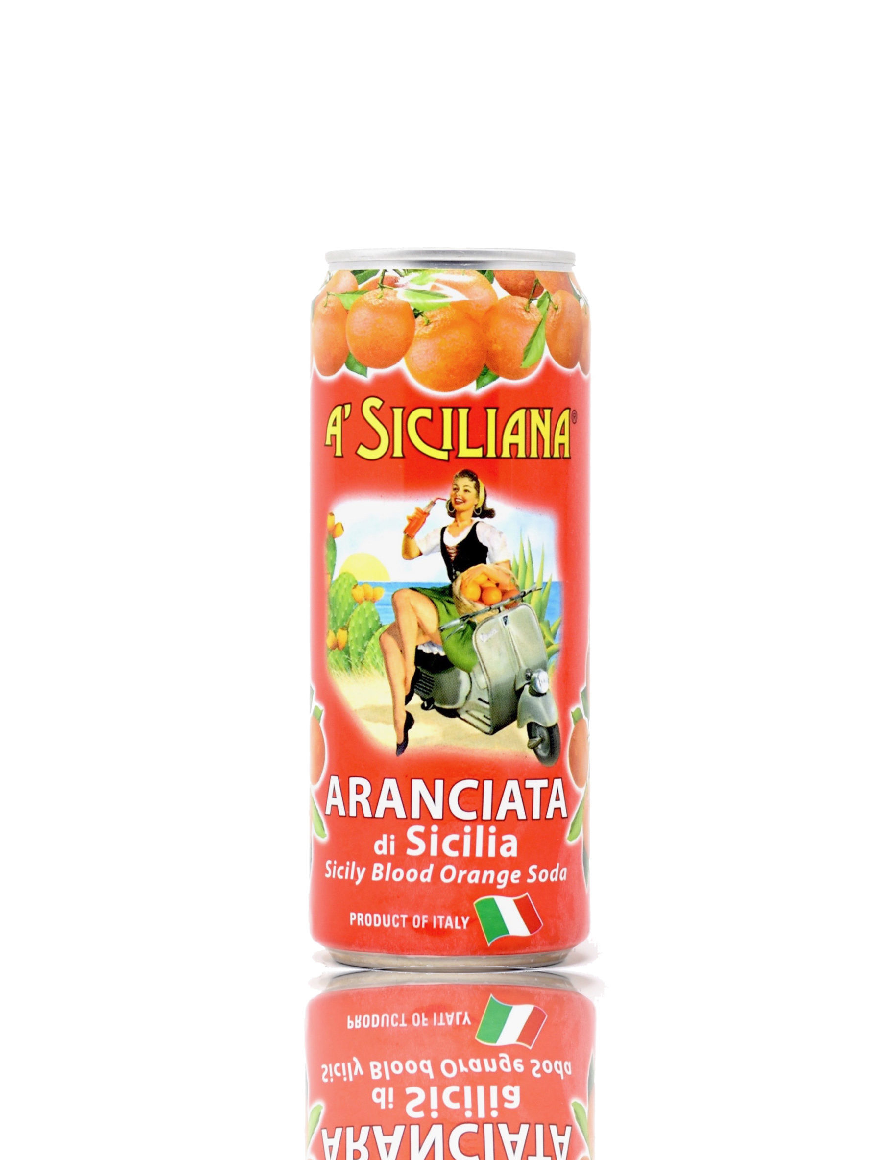 A' Siciliana Sicilian Aranciata Blood Orange Soda (24 pack)