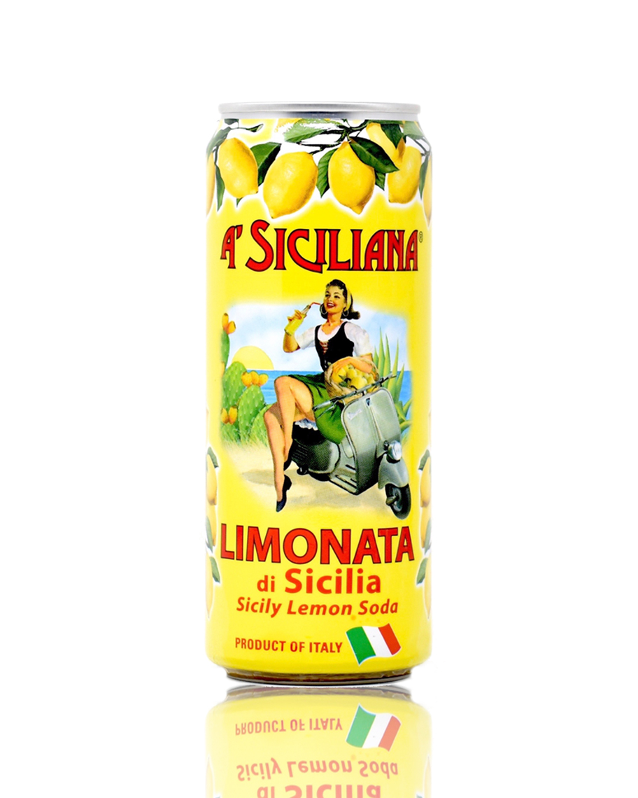 A' Siciliana Sicilian Limonata Lemon Soda (24 pack)
