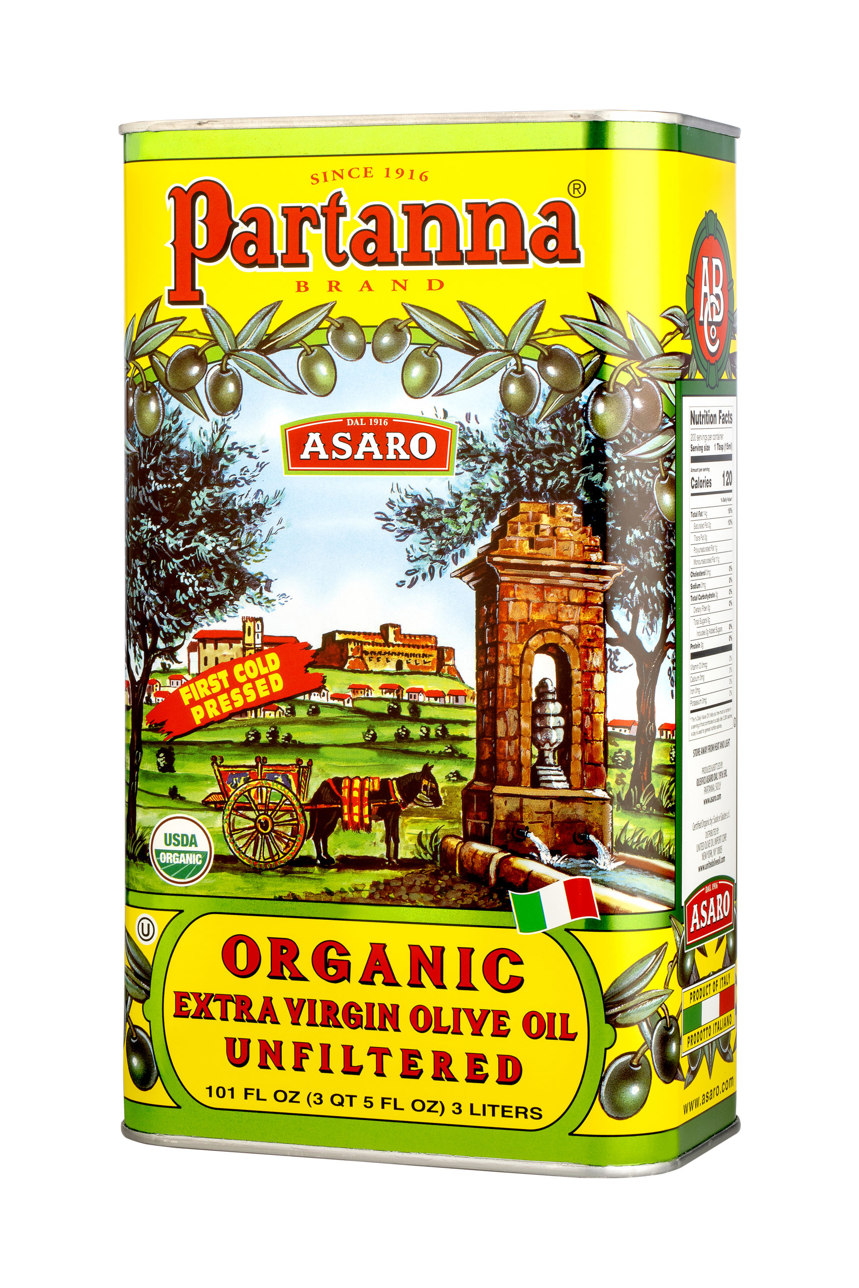 Partanna EVERYDAY ORGANIC Extra Virgin Olive Oil